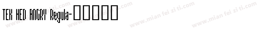 TEK HED ANGRY Regula字体转换